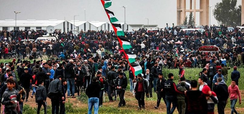 GAZANS STAGE GENERAL STRIKE AMID LAND DAY PROTESTS