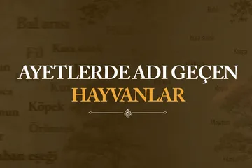 Ayetlerde Adı Geçen Hayvanlar