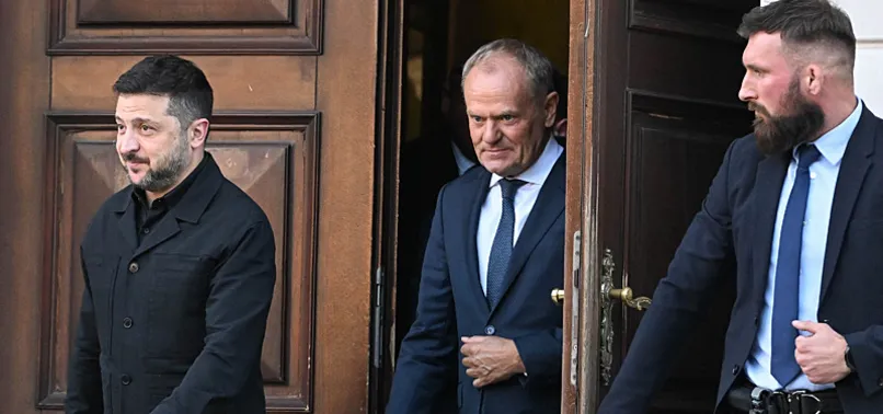 ZELENSKY SAYS MEETING WITH TUSK ADDRESSED RANGE OF BILATERAL ISSUES
