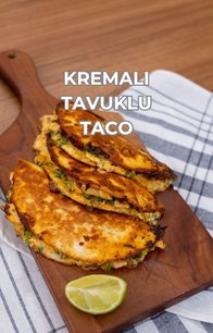 Kremalı Tavuklu Taco