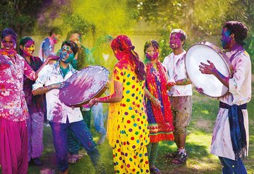 Dünyanın en renki festivali Holi Festivali