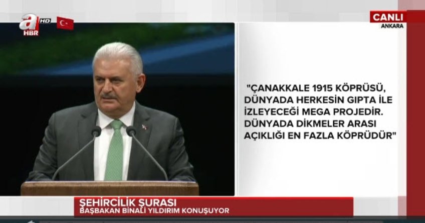 Binali Yıldırım Şehircilk Şura’sında konuştu