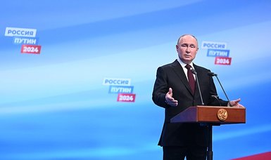 Putin thanks Russians for voting, troops fighting in Ukraine