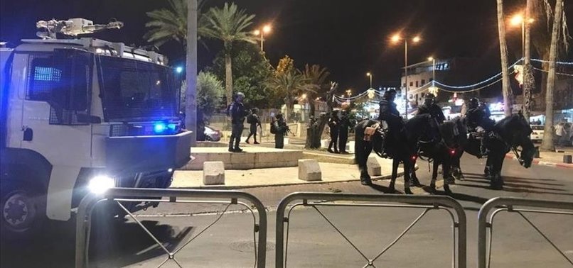 ISRAELI POLICE DISPERSE PALESTINIAN PROTEST IN SHEIKH JARRAH