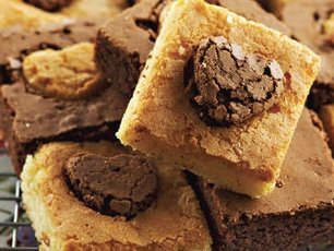 Beyaz ve Bitter Çikolatalı Brownie