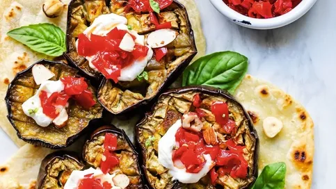 Chutney Eşliğinde Izgara Patlıcan