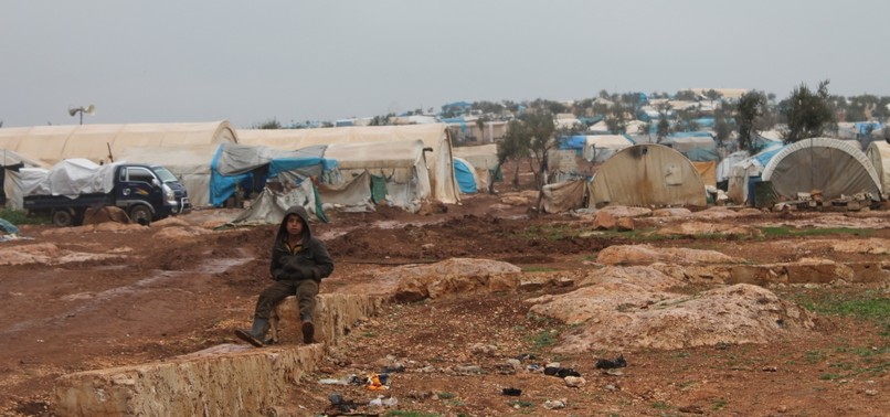 REFUGEES IN SYRIAS ATMEH CAMP TRYING TO SURVIVE IN HEART OF YPG DANGER