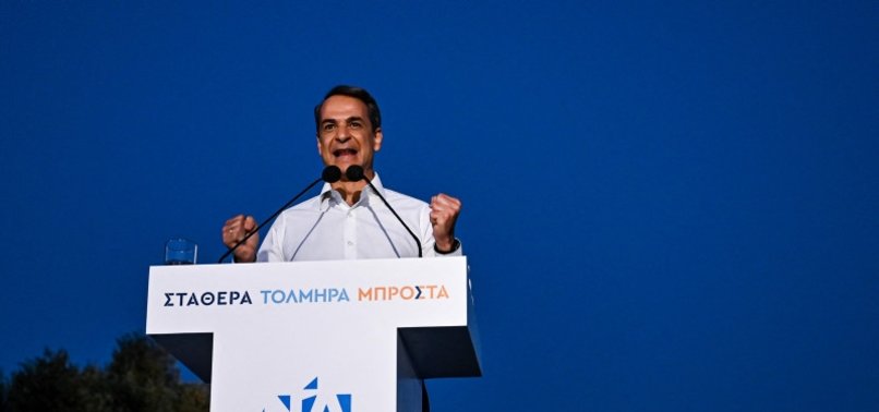 GREEK INCUMBENT MITSOTAKIS PROMISES STABILITY AHEAD OF ELECTIONS