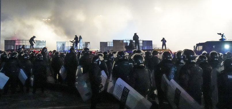 POLICE TEAR GAS RARE MASS PROTEST IN KAZAKHSTANS LARGEST CITY