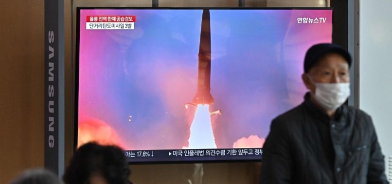 NORTH KOREA FIRES MORE THAN 20 MISSILES, ONE CLOSE TO SOUTH