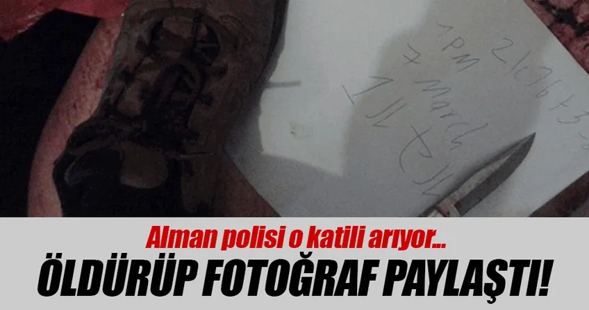 Alman polisi bu katilin peşinde