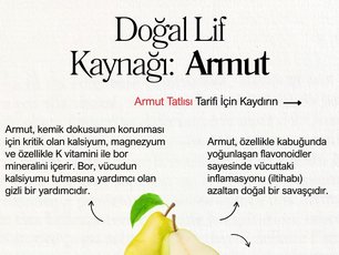 Doğal Lif Kaynağı: Armut