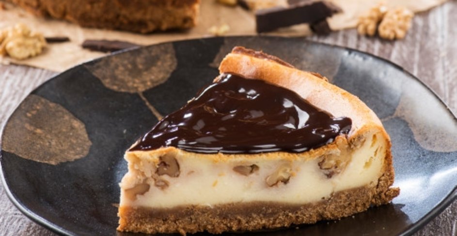 Çikolatalı ve Cevizli Cheesecake