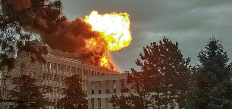 HUGE EXPLOSION, FIRE ROCKS FRANCES LYON UNIVERSITY