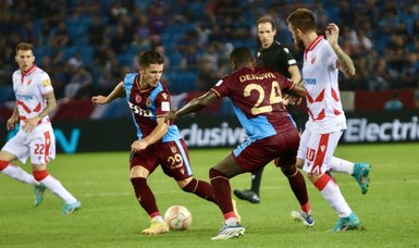 Trabzonspor taste first win against 10-man Crvena zvezda in Europa League