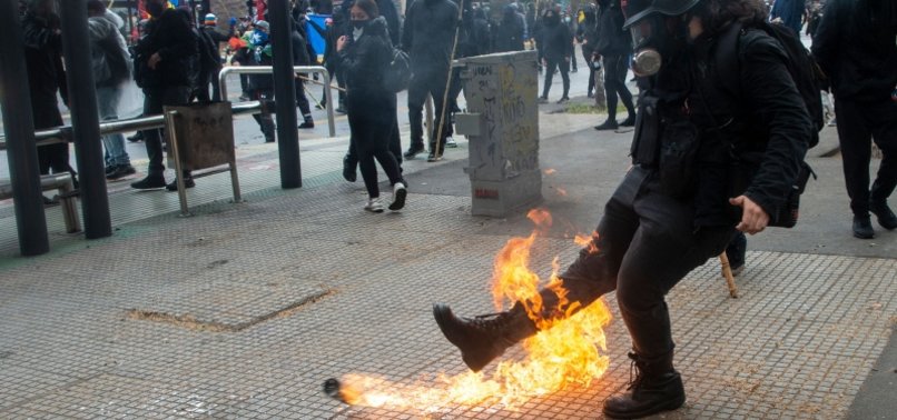 ONE DEAD, 17 INJURED AT CHILE PROTEST