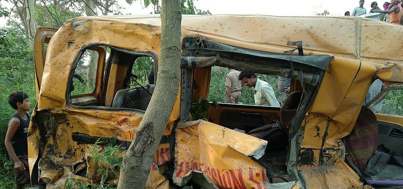 13 CHILDREN KILLED IN INDIA WHEN TRAIN HITS SCHOOL VAN