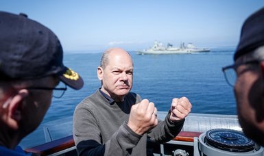 Scholz 'impressed' by naval exercises in Baltic Sea during visit