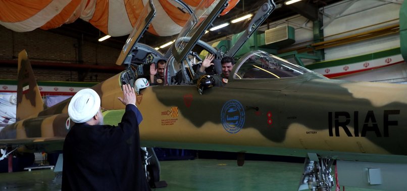 IRAN UNVEILS FIRST DOMESTIC FIGHTER JET