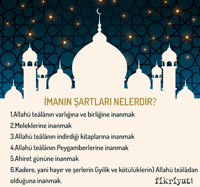 İMANIN ŞARTLARI NELERDİR?