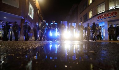 Police arrests 10 people at violent protest in Bristol, England