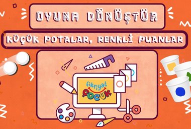 Küçük Potalar Renkli Puanlar