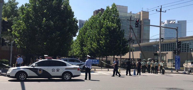 CHINESE MAN SETS OFF EXPLOSIVE OUTSIDE US EMBASSY: POLICE