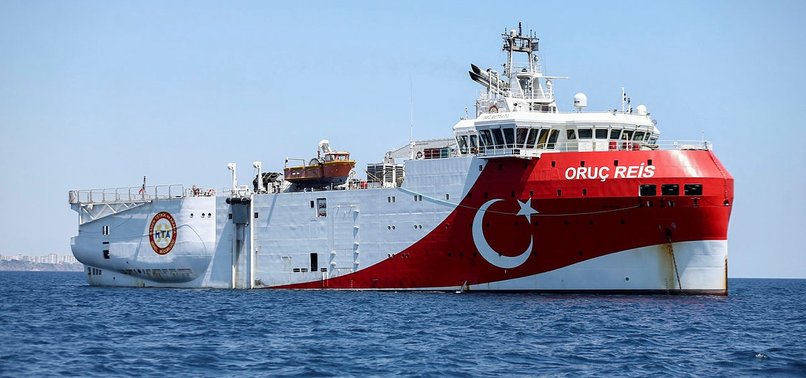 TURKISH NAVY PROTECTING ORUÇ REIS IN EAST MEDITERRANEAN