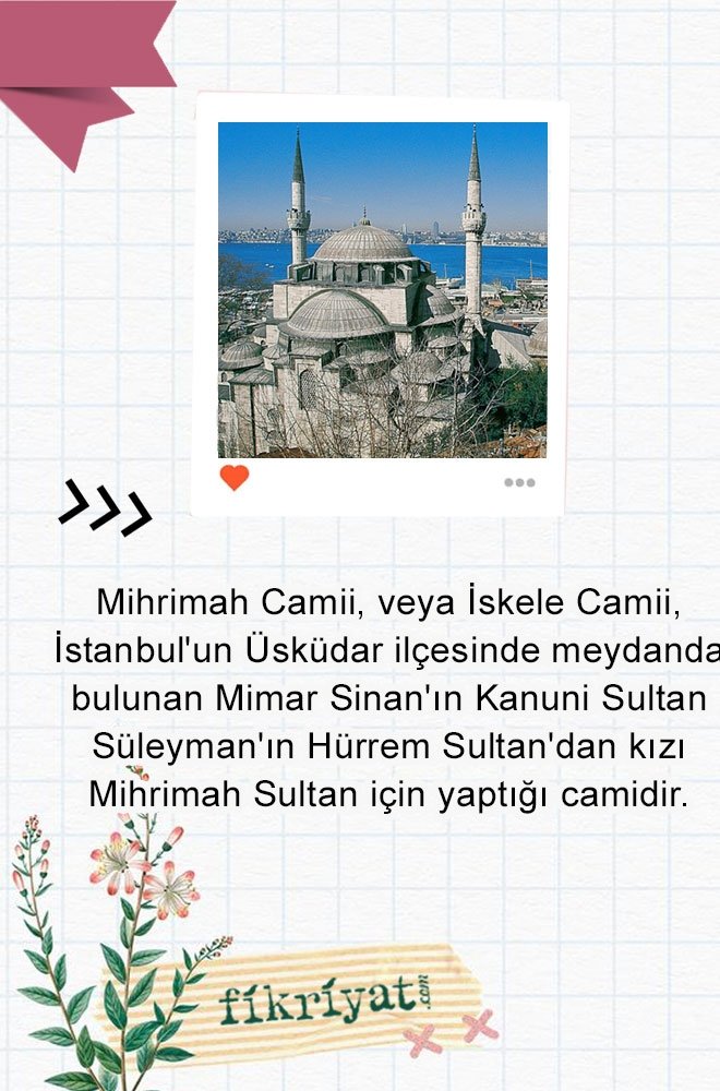 MİHRİMAH SULTAN CAMİİ ÜSKÜDAR