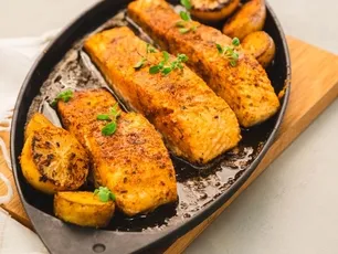 Fırında Somon ve Patates