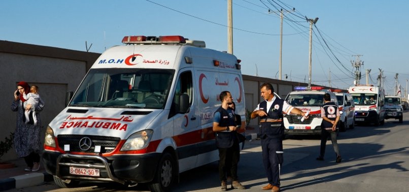 RED CROSS SAYS HUMANITARIAN CONVOY CAME UNDER GUNFIRE IN GAZA