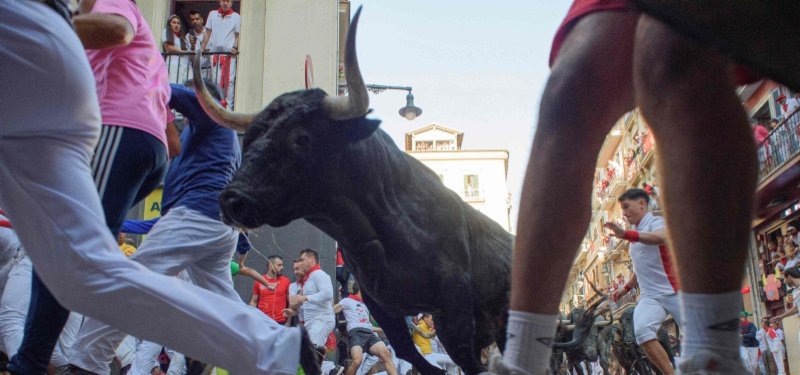 At least four injured during second bull run in Spain