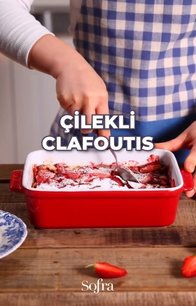 Çilekli Clafoutis