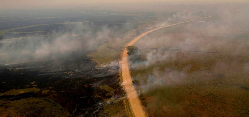 BRAZIL DECLARES EMERGENCY AS FIRES BURN IN WORLDS LARGEST WETLAND