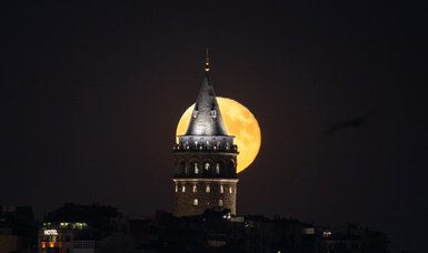 Breathtaking full moon view in Ankara and Istanbul