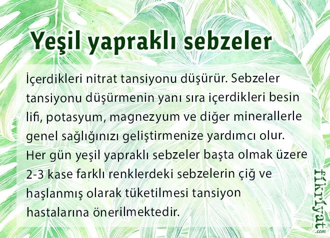 Yeşil yapraklı sebzeler