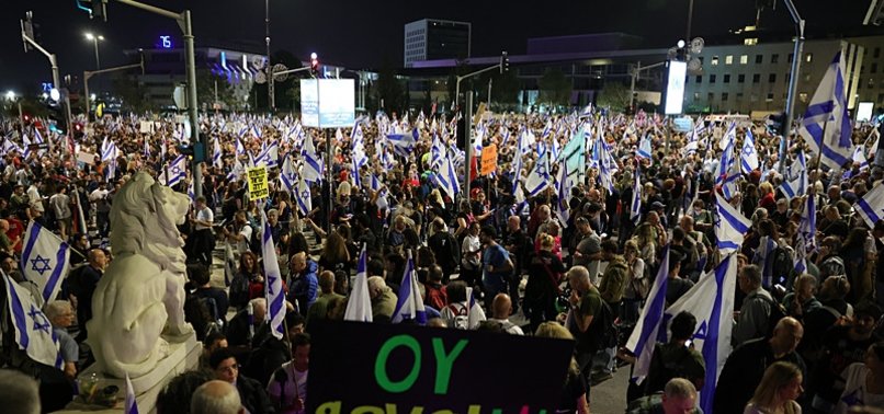 TENS OF THOUSANDS RALLY AGAINST NETANYAHU GOVERNMENT IN JERUSALEM