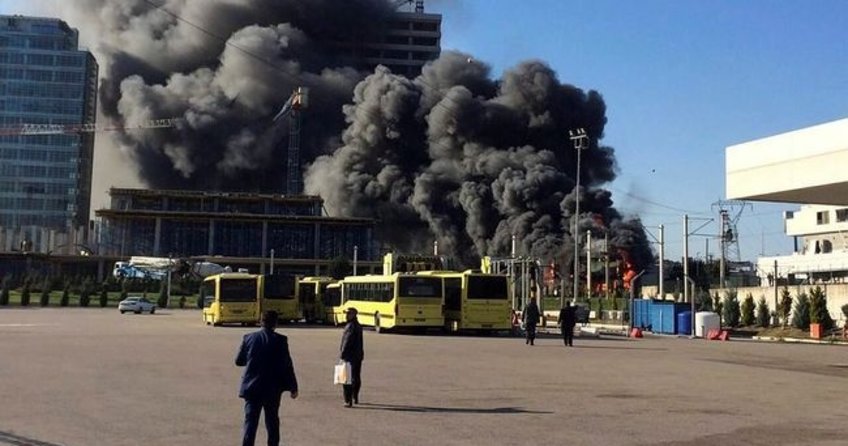 Bursa’da büyük şantiye yangını!