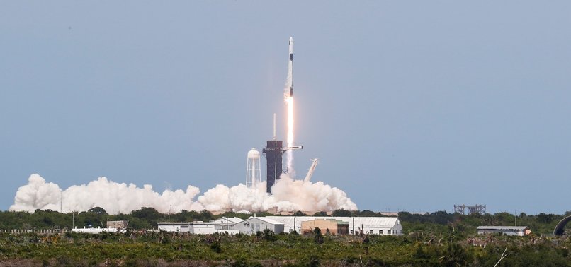 SPACEX ROCKET SHIP BLASTS OFF INTO ORBIT WITH 2 AMERICANS
