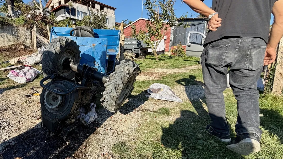 DÜZCE’DE DEVRİLEN TARIM ARACINDAKİ 1 KİŞİ ÖLDÜ, 1 KİŞİ YARALANDI.