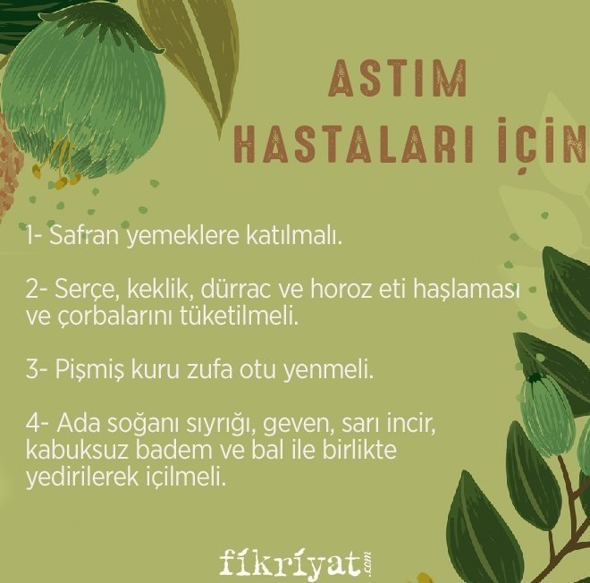 ASTIM HASTALARI İÇİN