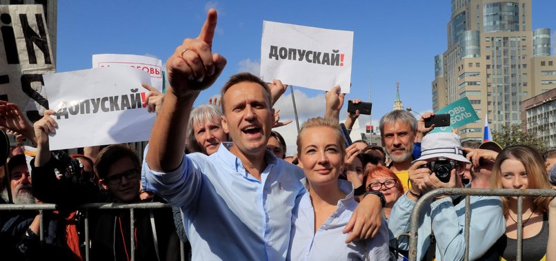 PROMINENT OPPOSITION FIGURE NAVALNY ARRESTED BY POLICE NEAR MOSCOW HOME