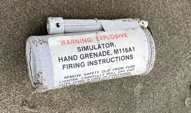 Police warn of 'explosive' grenades on beach shore in Oregon, US