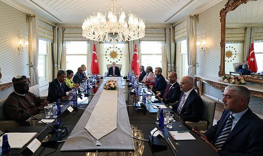 Turkish president receives D-8 foreign ministers in Istanbul