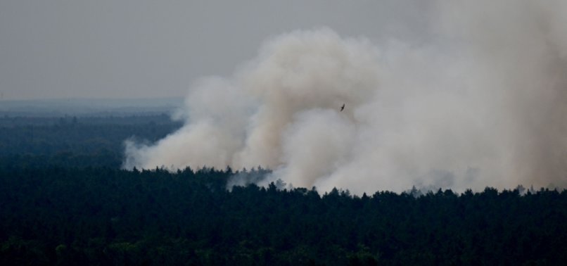 EMERGENCY FORCES TO MOVE CLOSER TO BLASTING SITE IN FOREST IN BERLIN