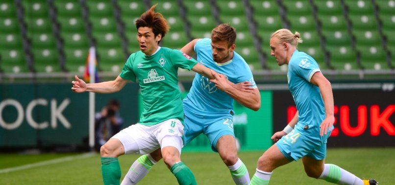WERDERS SURVIVAL HOPES DENTED IN 1-0 LOSS TO WOLFSBURG