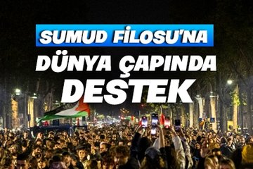 Sumud Filosu’na dünya çapında destek