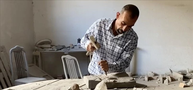 JORDANIAN ARTIST TARIK MILKAWI TRANSFORMING BASALT ROCKS INTO WORKS OF ART