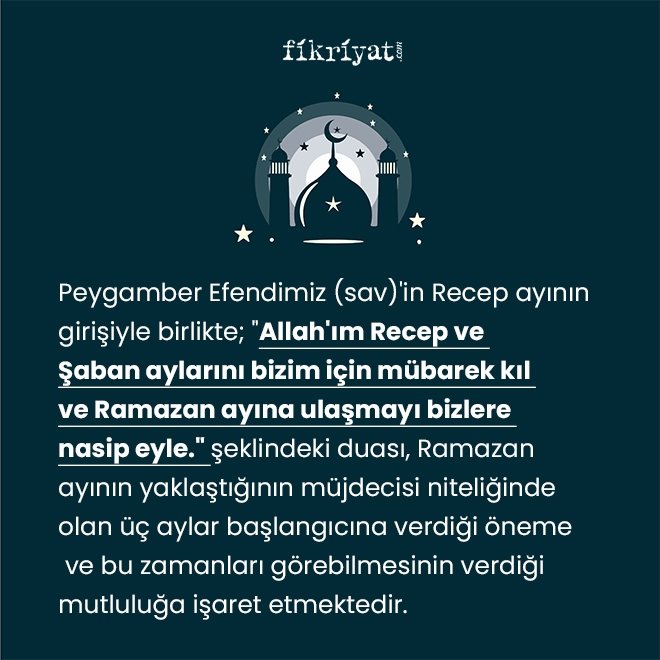Üç Aylar Duası