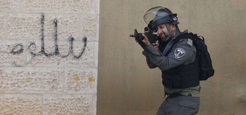 ISRAELI FORCES SHOOT AT PALESTINIAN YOUTH IN W. BANK